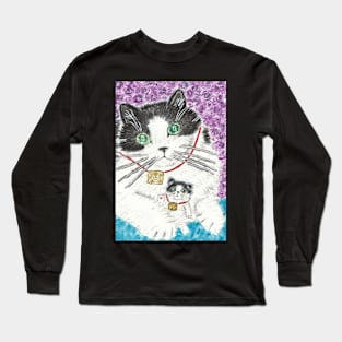 Cute cat  art Long Sleeve T-Shirt